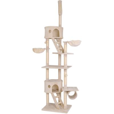 Kratzbaum xxl (230 - 250 cm – höhenverstellbar), beige - beige