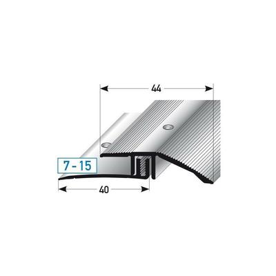 Ausgleichsprofil / Anpassungsprofil Laminat, 'Vancouver', Höhe 7 - 15 mm, 44 mm breit, 2-teilig,