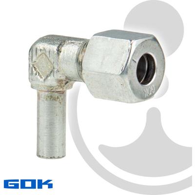 GOK - Schneidringverschraubung Typ evw - 90° Winkel - Verschraubung ø 8 mm Rohrstutzen x rvs, Stahl Image