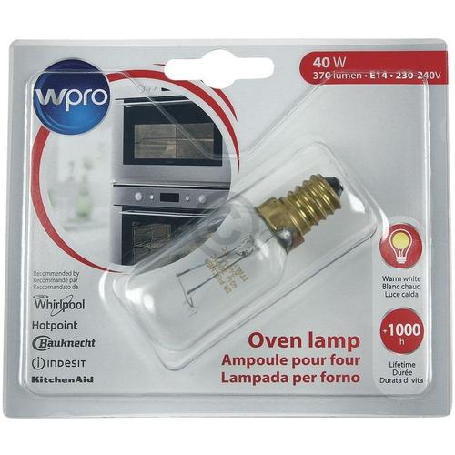 Backofenlampe, Birne Abzugshaube T29, E14, 40W, 300°C – LFO136 – Wpro