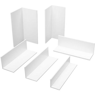 2 Meter Eckprofile Winkel gleichschenklig Auswahl pvc weiss hj: 25x25x2.5mm - HJ.322 Image