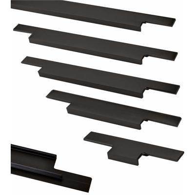 Griffleiste Slim 223 x 11 x 38 mm Aluminium schwarz eloxiert gebürstet zum einfräsen Image