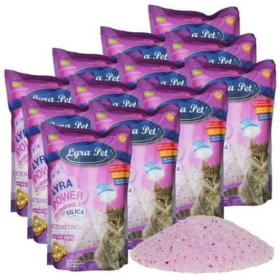 12 x 5 Liter Lyra Pet Lyra Power Silica Silikat klumpend Katzenstreu Image
