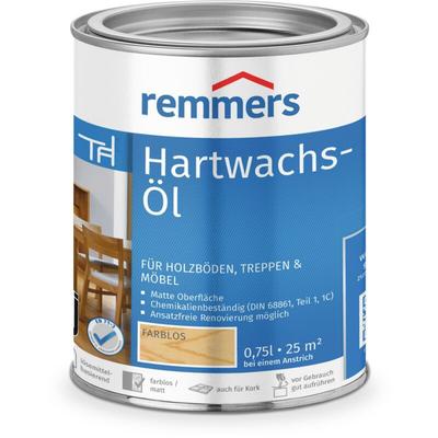 Remmers - Hartwachs-Öl farblos, 0,75 Liter, Hartwachsöl für innen, dringt tief ein, für Holzböden, Image