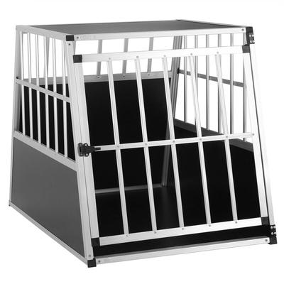 Cadoca - Hundetransportbox Aluminium Hundebox Kofferraum robust verschließbar trapezförmig Reisebox Image