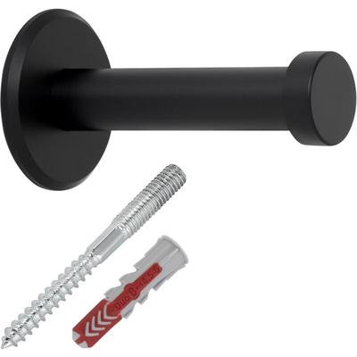 So-tech - 2er Pack - Garderobenhaken talea ø 10 / 15 mm Länge 50 mm Edelstahl schwarz Image