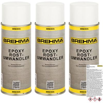 3x Epoxy Rostumwandler 400ml Spraydose Rostentferner Rostschutz