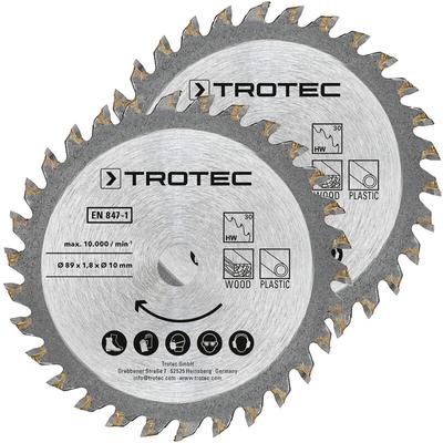 Trotec - Tauchsägeblätter-Set 3 tct ø 89 mm, 2-teilig