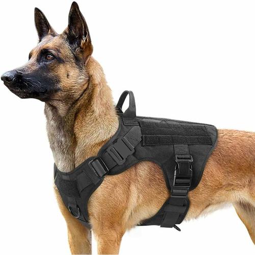 Taktisches Hundegeschirr für große Hunde, Militär Hundegeschirr mit Griff, No-Pull Service
