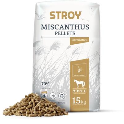 Miscanthus Pellets Einstreu 15kg x 2 Sack 30kg - Stroy