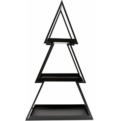 Deko Metallregal Tannenbaum 68 x 40 x 15 cm schwarz Weihnachtsbäume - Trendline