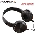 PUJIMAX-Écouteurs filaires sur l'oreille ensembles de sauna son de basse musique stéréo câble