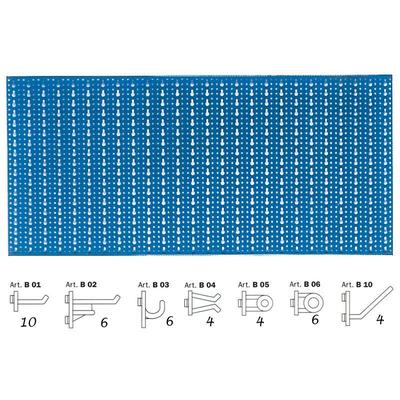 50 ganci porta blister inserto pannello dogato mensola 10 15 20 25 30 35 cm  lunghezza