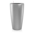 Lechuza - Vaso da interno e esterno rondo Premium Singoli 32 cm - Argento Metallizzato - Argento