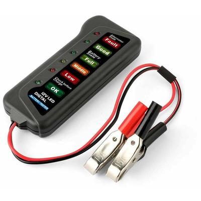 Tester Digitale Per Verifica Controllo Batteria Auto Moto 12v 6 Led