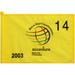 PGA TOUR Event-Used #14 Yellow Pin Flag from The Accenture Match Play Championship on February 27th to March 2nd 2003