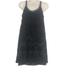 Free People Dresses | Free People Silk Blend Strappy Black Velvet Mini Dress | Color: Black/Silver | Size: 4