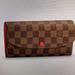 Louis Vuitton Bags | Louis Vuitton Emilie Wallet Damier Ebene With Dust Bag And Box Used | Color: Brown | Size: Os