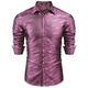 COOFANDY Men's Luxury Dress Shirt Long Sleeve Slim Fit Wrinkle-Free Business Button Down Shirts Purple Pink