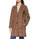 Tom Tailor Denim Women's Check Blazer Mantel Jacket, 24547-Beige Blue, 18