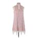 Love, Fire Casual Dress - Mini: Pink Print Dresses - Women's Size Small