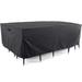 Rebrilliant Water Resistant Square Patio Furniture Cover, Polyester in Black | 27 H x 102 W x 74 D in | Wayfair 5B634C29D58D4F71887CEC3A7EAF6B71