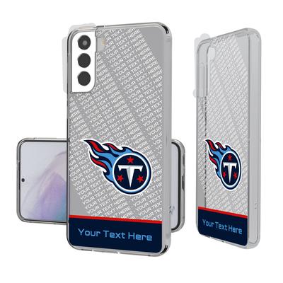 Tennessee Titans Personalized Endzone Plus Design Galaxy Clear Phone Case