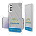 Los Angeles Chargers Personalized Endzone Plus Design Galaxy Clear Phone Case