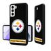 Pittsburgh Steelers Personalized Stripe Design Galaxy Bump Case