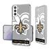 New Orleans Saints Personalized Tilt Design Galaxy Clear Case