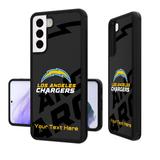 Los Angeles Chargers Personalized Tilt Design Galaxy Bump Case
