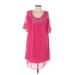 BCX dress Casual Dress - A-Line: Pink Print Dresses - Women's Size Small