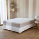 Housse surmatelas jersey blanc 100% coton extensible 140x190 - Blanc