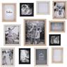 Cadres photos en bois Bonheur (Lot de 12)