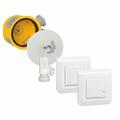 Kit avec 1 dcl radio complet + 2 commandes Mosaic sans fil blanc Legrand 088563