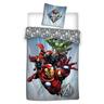 Aymax - Parure de lit simple Avengers Hulk, Thor, Iron Man, Black Widow - 140 cm x 200 cm