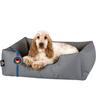 Zara lit pour chien, Panier corbeille, coussin de chien:M, steel-grey (gris) - Beddog