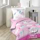 Cdaffaires - Housse de couette enfant 140 x 200 cm coton + 1 taie licorne pollypocket