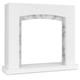 Studio Frame II Boîtier de cheminée MDF Décoration marbre - Blanc