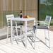 Outdoor 3-Piece Aluminum Bar Set Patio Dining Set