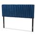 Emile Contemporary Channel-tufed Upholstered Queen Headboard-Navy Blue