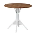 Sika Design Nicole Outdoor Round Cafe Table - KIT-9484WH-PCO80