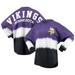 Women's Fanatics Branded Purple/White Minnesota Vikings Ombre Long Sleeve T-Shirt
