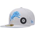 Men's New Era Gray Detroit Lions City Describe 59FIFTY Fitted Hat