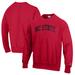 Men's Champion Red NC State Wolfpack Reverse Weave Fleece Crewneck Sweatshirt