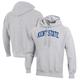 Men's Champion Heathered Gray Kent State Golden Flashes Reverse Weave Fleece Pullover Hoodie