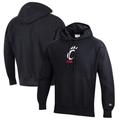 Men's Champion Black Cincinnati Bearcats Reverse Weave Fleece Pullover Hoodie