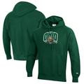 Men's Champion Green Ohio Bobcats Reverse Weave Fleece Pullover Hoodie