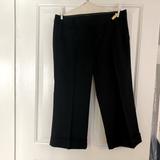 J. Crew Pants & Jumpsuits | J. Crew Cityfit Lined And Cuffed Black Pants. Size 6. | Color: Black | Size: 6