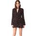 Free People Dresses | Free People Tegan Black Red Floral Mini Dress | Color: Black/Red | Size: 0